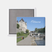 Ottawa, Kanada, Rideau Canal Magnet (Vorderseite/Rückseite)