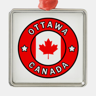 Ottawa Kanada Silbernes Ornament