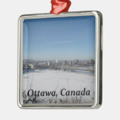 Ottawa Kanada Silbernes Ornament (Links)