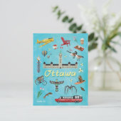 Ottawa Kanada Sommergrüße Postkarte (Stehend Vorderseite)