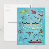 Ottawa Kanada Sommergrüße Postkarte (Vorne/Hinten)