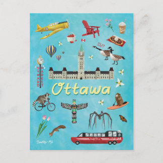 Ottawa Kanada Sommergrüße Postkarte
