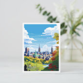 Ottawa Kanada Vintage Kunstreisebildschirmillustri Postkarte (Stehend Vorderseite)