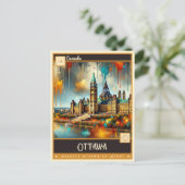 Ottawa, Kanada | Vintage Malerei Postkarte (Stehend Vorderseite)