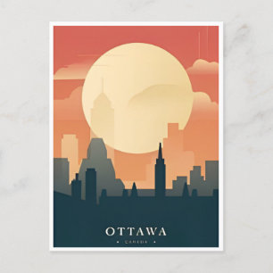 Ottawa Kanada Vintage Reiseillustration retro Postkarte