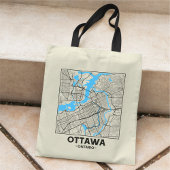 Ottawa, Ontario City Map Tote Bag Tragetasche