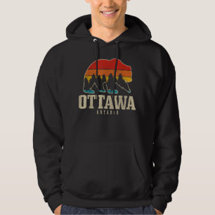 Ottawa Ontario Kanada Bären Vintag Grizzly Hoodie