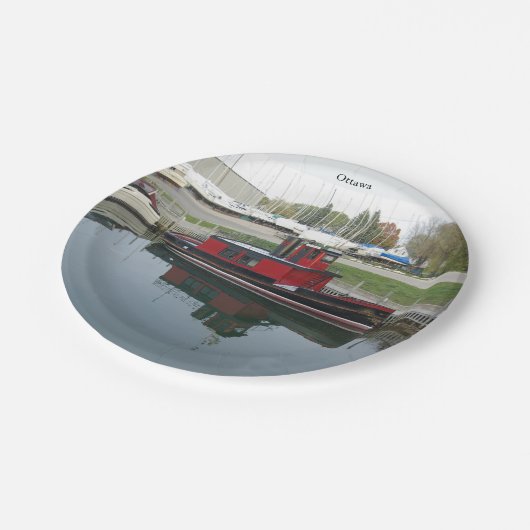 Ottawa-Papierplatte Pappteller (Schrägansicht)