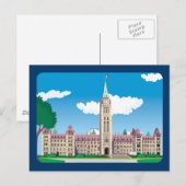 Ottawa Parlament Gebäude Postkarte (Vorne/Hinten)