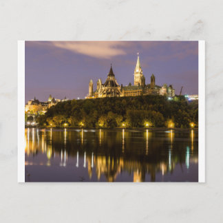 Ottawa Parlament in der Nacht Postkarte