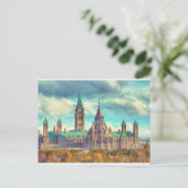 Ottawa Parliament Hill Ontario Kanada Art Postkarte (Stehend Vorderseite)