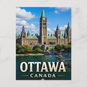 Ottawa Parliament Hill und kanadisches Erbe Postkarte