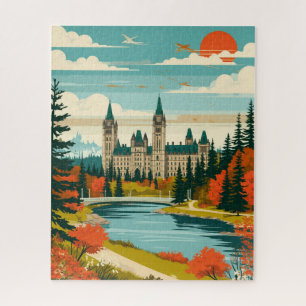 Ottawa Parliament Hill und Rideau-Kanal Puzzle