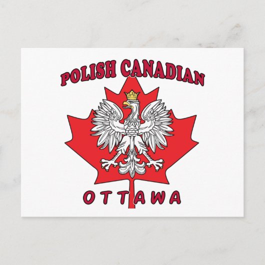 Ottawa Polnischer Kanadier Leaf Postkarte (Vorderseite)