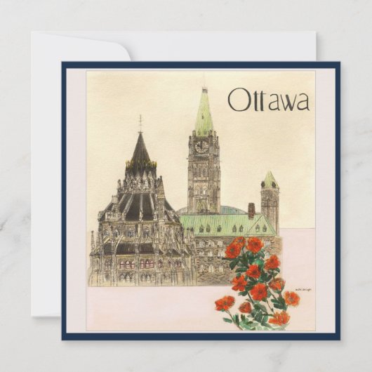 Ottawa Printable Karte (Vorderseite)