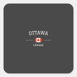 Ottawa Quadratischer Aufkleber