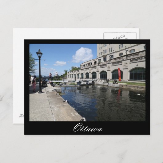 Ottawa, Rideau Canal, Laurier Postkarte (Vorne/Hinten)