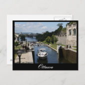 Ottawa, Rideau Canal, Laurier Postkarte (Vorne/Hinten)