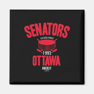 Ottawa Senators Hockey Puck Schwarz Offiziell lize Magnet