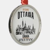 Ottawa Silbernes Ornament (Rechts)