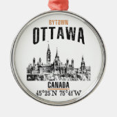Ottawa Silbernes Ornament (Vorne)