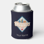 Ottawa Skyline Ontario Retro Kanada Vintag Dosenkühler (Kanne Rückseite)