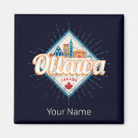 Ottawa Skyline Ontario Retro Kanada Vintag