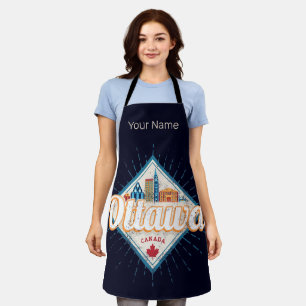 Ottawa Skyline Ontario Retro Kanada Vintage Schürze