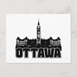 Ottawa Skyline Postkarte