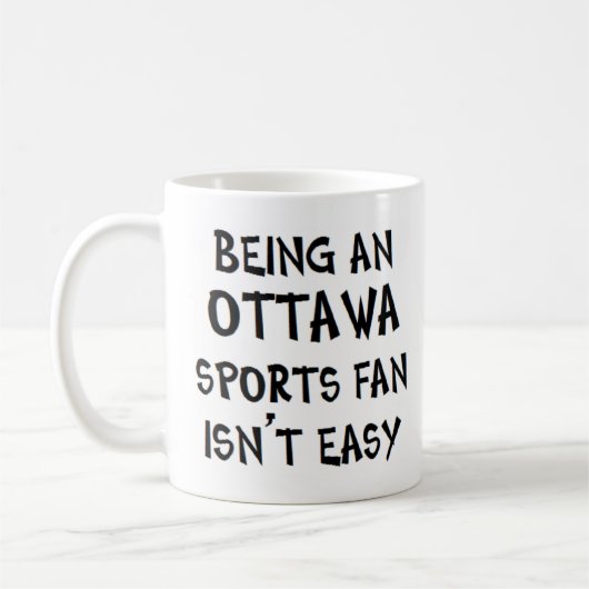 Ottawa-Sportfan, zu sein Kaffeetasse (Links)
