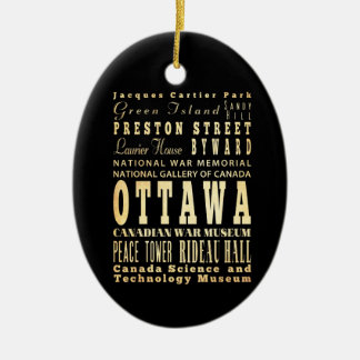 Ottawa-Stadt der Kanada-Typografie-Kunst Keramikornament