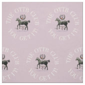 OTTB CLUB , PINK Fabric Stoff (Muster)