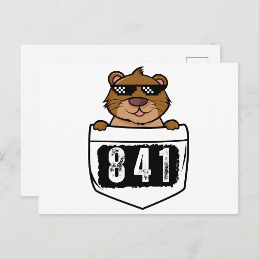 Otter 841 feiertagspostkarte (Vorne/Hinten)