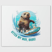 Otter 841 Surfbretter sie klettert Surfbretter Ott Geschenkpapier (Flach)