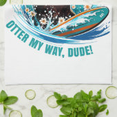 Otter 841 Surfbretter sie klettert Surfbretter Ott Geschirrtuch (Gefaltet)