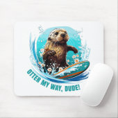 Otter 841 Surfbretter sie klettert Surfbretter Ott Mousepad (Mit Mouse)