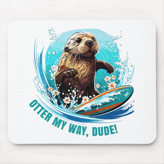 Otter 841 Surfbretter sie klettert Surfbretter Ott Mousepad (Vorne)