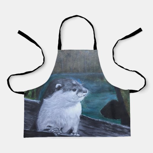 Otter-All-Over-Druck-Schürze Schürze (Vorderseite)