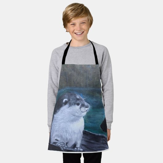 Otter All-Over Print Apron Schürze (Getragen)