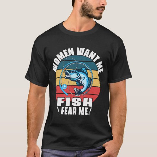 Otter als Fischer mit Angelrute T-Shirt (Vorderseite)