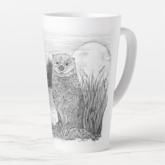 Otter am See Milchtasse (Rechte Ecke)
