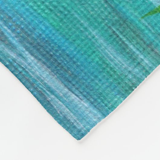 Otter an einem Fluss Malerei Fleecedecke (Ecke)