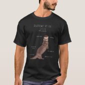 Otter Anatomy Tshirt! Adorable, lustig, Otter T-Sh T-Shirt (Vorderseite)