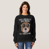 Otter Animal For Men Women Sea Otter Mammals Sweatshirt (Vorne ganz)