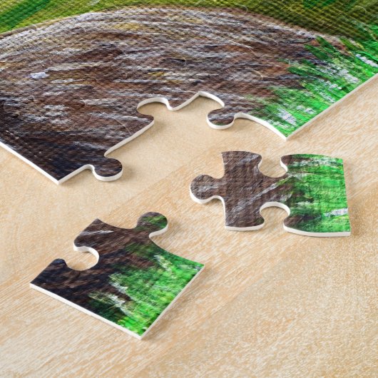Otter auf einer Ufermalerei Puzzle (Seite)