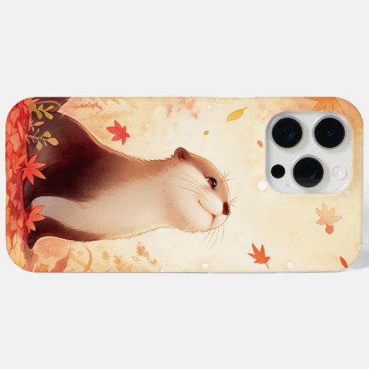 Otter Autumn Daydream Case-Mate iPhone Hülle (Rückseite (Horizontal))