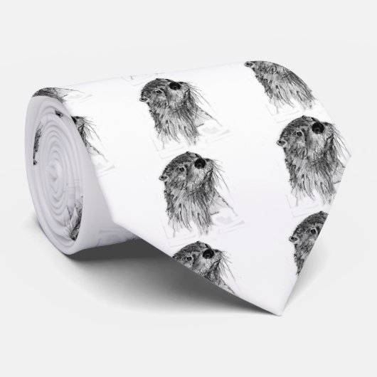 Otter-Bärte Krawatte (Gerollt)