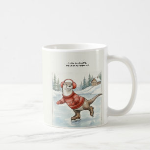 Otter Be Skating, Magnet Kaffeetasse