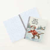 Otter Be Skating, Spiral Notebook Notizblock (Innenseite)