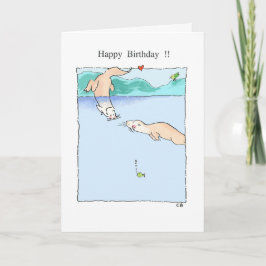 "Otter" Birthday Card Karte